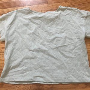Boxy seafoam 100% cotton tee